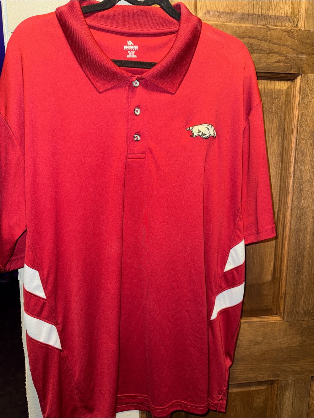Knights Apparel Red Polo with Team Patch